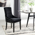 Lion Velvet upholstered Dining Chair by Lavishway | Dining Chairs-24932