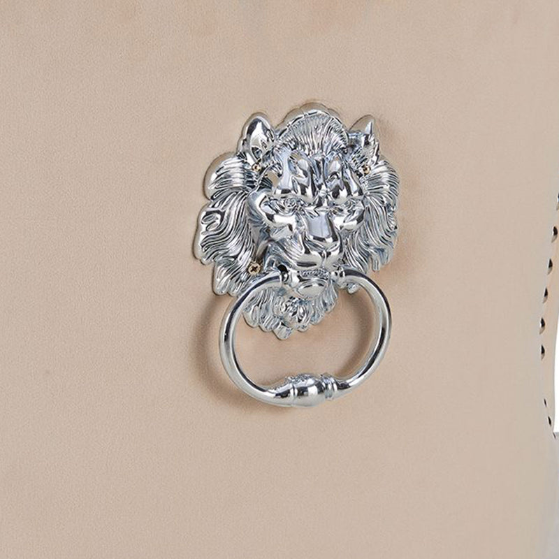 Lion Velvet upholstered Dining Chair by Lavishway | Dining Chairs-24956