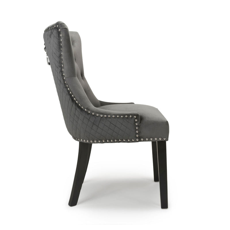 Lionhead Velvet Accent Chair in Pair by Lavishway | Bedroom Chairs-27237