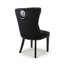 Lionhead Velvet Accent Chair in Pair by Lavishway | Bedroom Chairs-27244