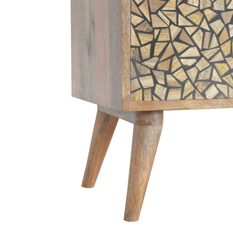 Lisbon Black Abstract 2 Doors Cabinet by Lavishway | Hallway Cabinets-58986