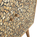 Lisbon Black Abstract 2 Doors Cabinet by Lavishway | Hallway Cabinets-58985