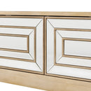 Lisbon 2 Drawer Gold Coffee Table by Lavishway | Coffee Tables-24927