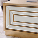 Lisbon 2 Drawer Gold Coffee Table by Lavishway | Coffee Tables-24923