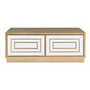 Lisbon 2 Drawer Gold Coffee Table by Lavishway | Coffee Tables-24921