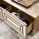 Lisbon 2 Drawer Gold Coffee Table by Lavishway | Coffee Tables-24924