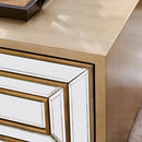 Lisbon 2 Drawer Gold Coffee Table by Lavishway | Coffee Tables-24925