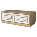 Lisbon 2 Drawer Gold Coffee Table by Lavishway | Coffee Tables-24922