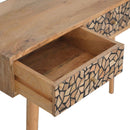 Lisbon Resin Patterned Console Table by Lavishway | Hallway Console Table-58967