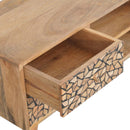 Lisbon Resin Patterned 4 Drawers Media Unit by Lavishway | TV Units Cabinets-58959