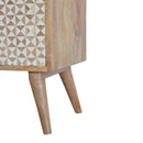 Lisbon White Abstract 2 Doors Cabinet by Lavishway | Hallway Cabinets-58948