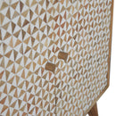 Lisbon White Abstract 2 Doors Cabinet by Lavishway | Hallway Cabinets-58947