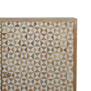 Lisbon White Abstract 2 Doors Cabinet by Lavishway | Hallway Cabinets-58945