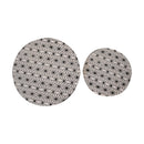 Lismore Screen Printed Tops Nest Of 2 Tables by Lavishway | Nest of Tables-58934