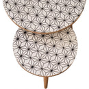 Lismore Screen Printed Tops Nest Of 2 Tables by Lavishway | Nest of Tables-58932