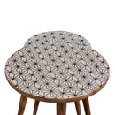 Lismore Screen Printed Tops Nest Of 2 Tables by Lavishway | Nest of Tables-58931
