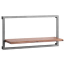 Live Edge Grey Metal Shelf Unit by Lavishway | Book Shelves and Cabinets-26829