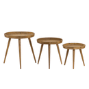 Loft 3 Round Wooden Nest Of Tables by Lavishway | Nest of Tables-51130
