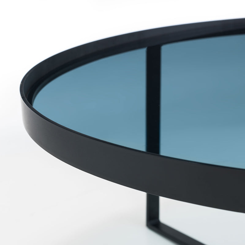 Loft Black Metal Base Coffee Table by Lavishway | Coffee Tables-62005