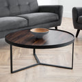 Loft Black Metal Base Coffee Table by Lavishway | Coffee Tables-61997