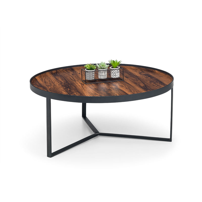 Loft Black Metal Base Coffee Table by Lavishway | Coffee Tables-62000
