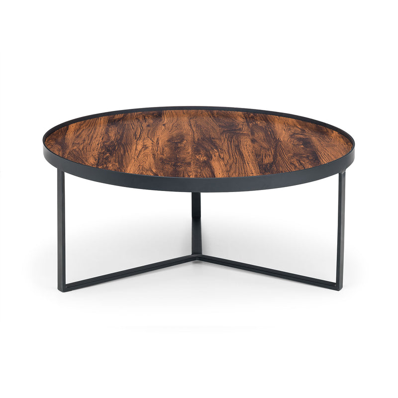 Loft Black Metal Base Coffee Table by Lavishway | Coffee Tables-61999