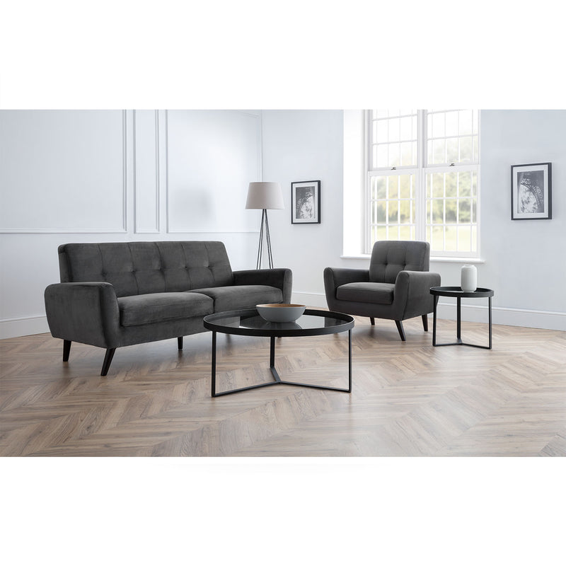 Loft Black Metal Base Coffee Table by Lavishway | Coffee Tables-62008