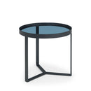 Loft Black Metal Base Lamp Table by Lavishway | Side Tables-61975