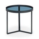 Loft Black Metal Base Lamp Table by Lavishway | Side Tables-61973