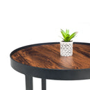 Loft Black Metal Base Lamp Table by Lavishway | Side Tables-61978