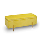 Lola Velvet Storage Ottoman Bench by Lavishway | Benches & Storage Benches-28333