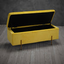 Lola Velvet Storage Ottoman Bench by Lavishway | Benches & Storage Benches-28334