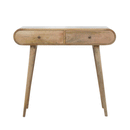 London Solid Wood 2 Drawers Console Table by Lavishway | Hallway Console Table-59005