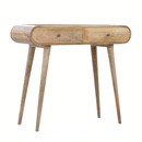 London Solid Wood 2 Drawers Console Table by Lavishway | Hallway Console Table-59004