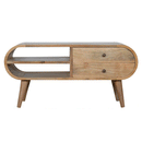 London Solid Mango Wood 2 Drawer TV Unit by Lavishway | TV Units Cabinets-58990