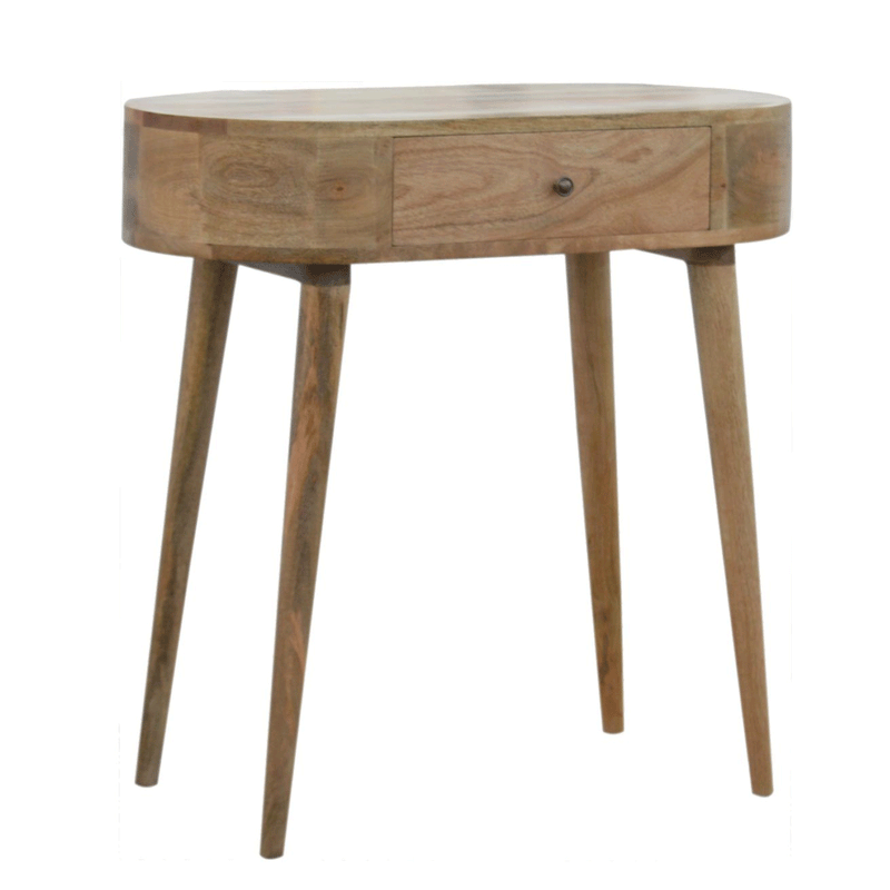 London Solid Wood Single Drawer Console Table by Lavishway | Hallway Console Table-58973