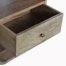 London Solid Wood Single Drawer Bedside Table by Lavishway | Bedside Tables-58914