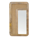 London Solid Wood Ratten Frame Wall Mirror by Lavishway | Wall Mirrors-58952