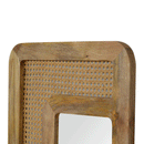 London Solid Wood Ratten Frame Wall Mirror by Lavishway | Wall Mirrors-58953