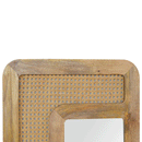 London Solid Wood Ratten Frame Wall Mirror by Lavishway | Wall Mirrors-58956