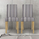 Lorenzo Pattern Fabric Dining Chair Set of 2 by Lavishway | Dining Chairs-33665