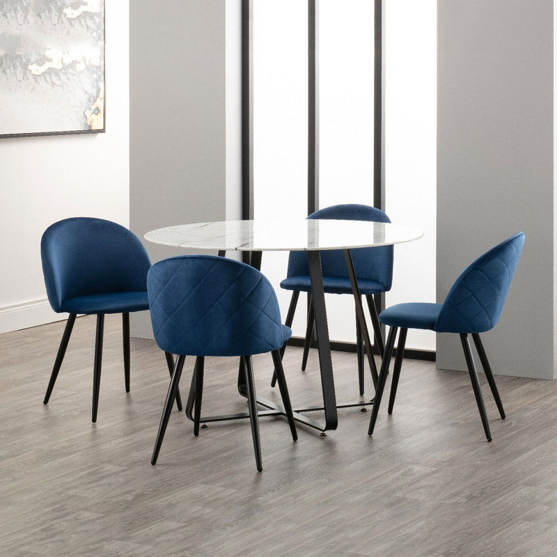 Lotus Contemporary Chair Pack of 4 by Lavishway | Dining Table Set-24887