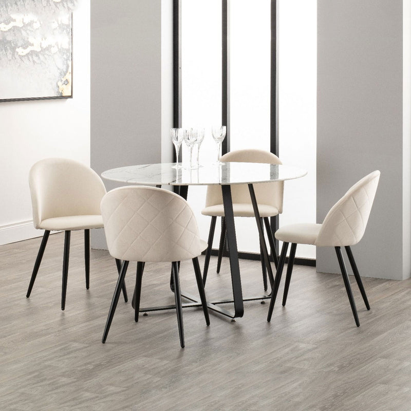 Lotus Contemporary Chair Pack of 4 by Lavishway | Dining Table Set-24883