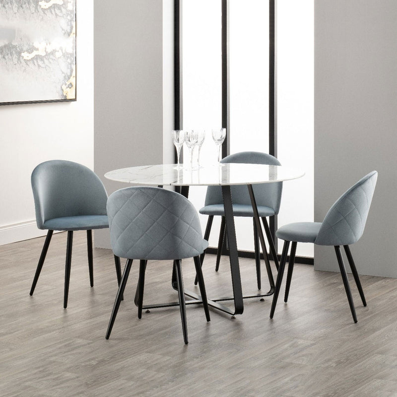 Lotus Contemporary Chair Pack of 4 by Lavishway | Dining Table Set-24882