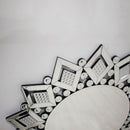 Loughton Antique Star Round Shape Wall Mirror by Lavishway | Wall Mirrors-24880