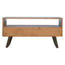 Lowry Acacia Wooden Finish 2 Drawer TV Unit by Lavishway | TV Units Cabinets-58720