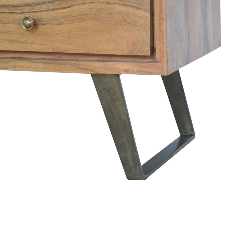 Lowry Acacia Wooden Finish 2 Drawer TV Unit by Lavishway | TV Units Cabinets-58718