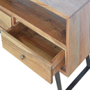 Lowry Acacia Wooden Finish 2 Drawer TV Unit by Lavishway | TV Units Cabinets-58714