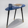 Luca Black Painted Wooden Legs Side Table by Lavishway | Side Tables-23154