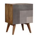 Ludlow Quebec Grey 1 Door Bedside Table by Lavishway | Bedside Tables-57803